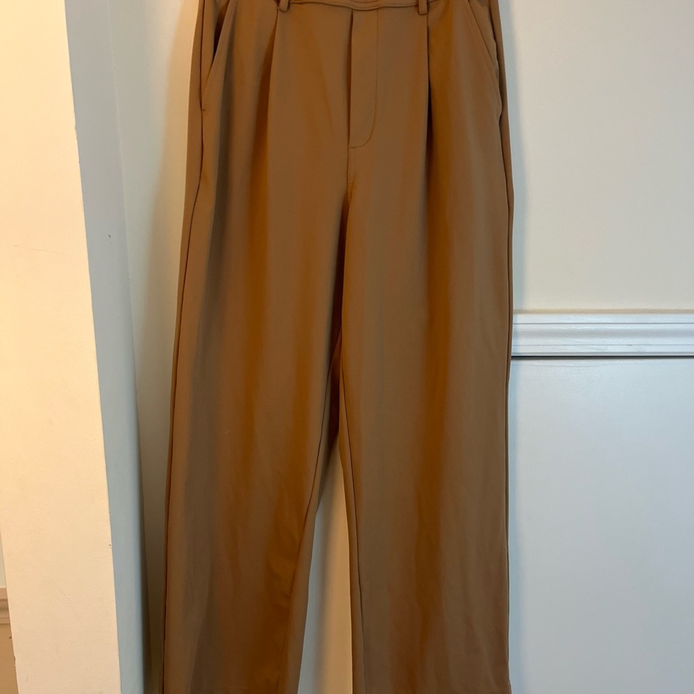 HALARA Flex™ High Waisted Side Pocket Wide Leg Waffle Work Pants